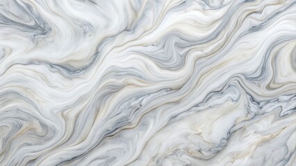 Elegant marble pattern background with swirling curves of white and gray marble, creating a sense of sophistication and luxury , upscale atmosphere , abstract texture