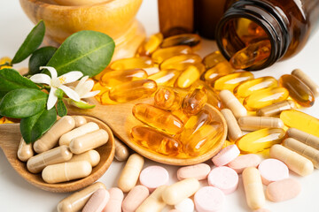 Fish oil vitamin with EPA and DHA,Alternative medicine herbal organic capsule with vitamin E omega...