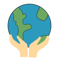 Hand, save the world, draw, environment, world 