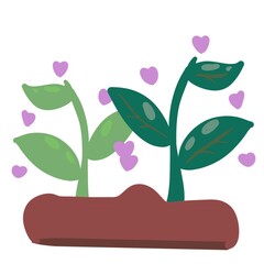  illustration of a tree with pink flowers