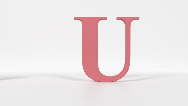 "Animated Letter U Flash Card &ndash; Playful Alphabet Animation for Learning and Design"