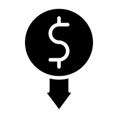 Low Demand Vector Glyph Icon Design