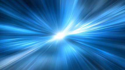 Fototapeta premium Radiating Blue Light Bursting Outwards Abstract Visualization Energy Flow Dynamic Design Wallpaper Backdrop