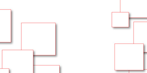 Abstract white rectangle shape geometric line background. Simple Square cube box plate board on gray wall background. Suit for cover, header, poster, banner, web vector illustration. 