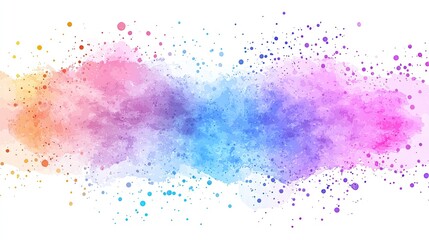 Fototapeta premium Colorful watercolor splash, abstract art, vibrant background, design element