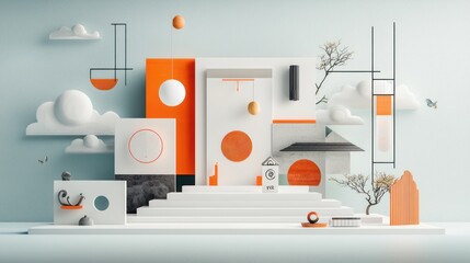 Abstract Geometric Scene
