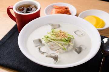 Korean-style black soybean noodles