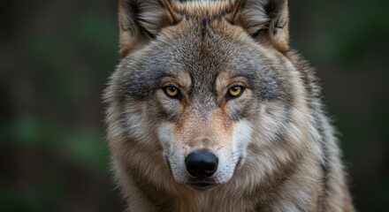 Fototapeta premium Fierce Wolf in the Wild