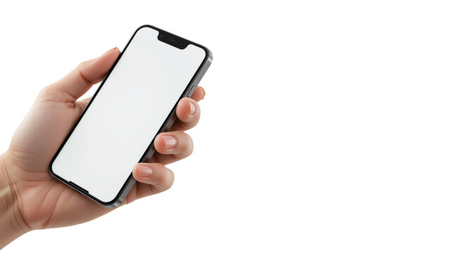 Unlock the future: discover the power in your palm with this sleek smartphone today and share the joy transparent background