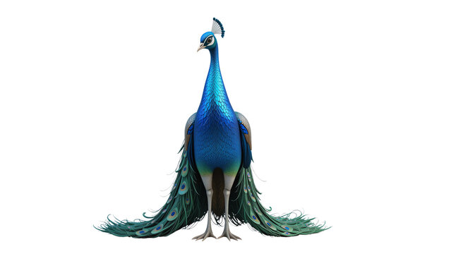 Behold the brilliance: a peacock's mesmerizing display of elegance and vibrant colors that will amaze you transparent background