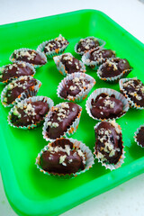 Homemade delicious and sweet chocolate cookies