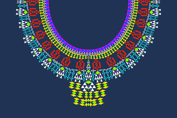 The Embroidery collar design,ehtnic necklace pattern.