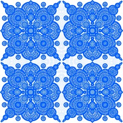 This image showcases a symmetrical geometric pattern resembling flowers or snowflakes, emphasizing balance, order, and intricate detail.