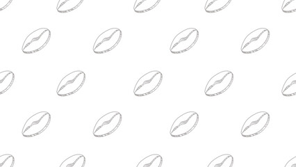 Coffee beans seamless pattern background. Coffee beans wallpaper. Coffee beans illustration pattern. Coffee beans background. Perfect for fabrics, textile, wallpaper, and decor