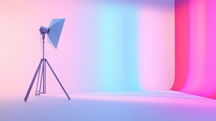 Colorful Backdrop Setup for Portrait Photography