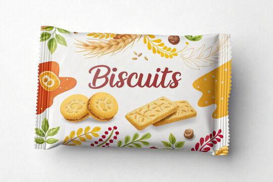 Beautiful design of biscuit packets