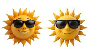 Soak up the sun with these cool shades and bright smiles it's summer time let's have fun everyone transparent background