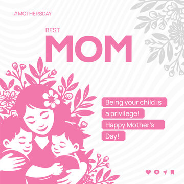 happy mothers day creative poster design