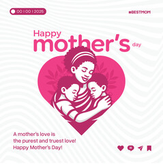 happy mothers day social media template