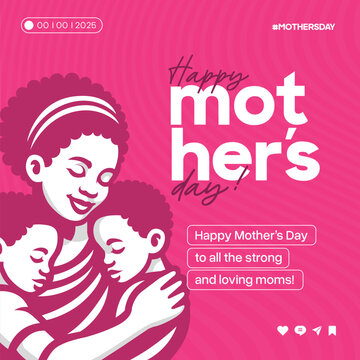 beautiful mothers day celebration invitation poster