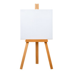 Blank Canvas on Stand Ready for Artistic Expression