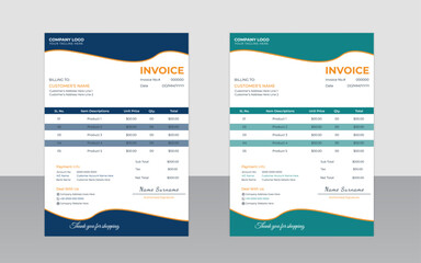  Professional invoice template for business use with easy payment processing, efficient billing, and a clean, organized layout for simple and effective business transactions