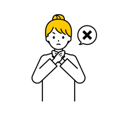 上半身のポーズ_シンプルな大人の女性14