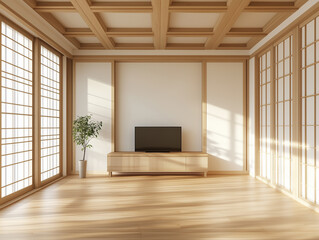 Obraz premium empty living room