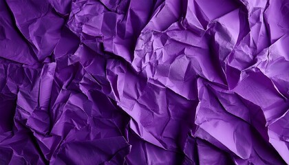 Obraz premium crumpled purple paper texture background wrinkled paper surface abstract background