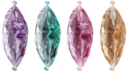 Colorful Balloons: A quartet of vibrant balloons, each boasting a unique hue, poised to float into the world of imagination. Perfect for adding a pop of color to celebrations and designs!