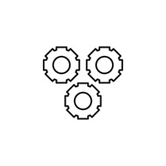 Setting icon design with white background stock illustration