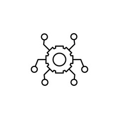 Algorithm icon design with white background stock illustration