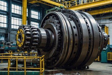 Large gears in a factory