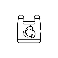 Fototapeta premium Reuse Products icon design with white background stock illustration