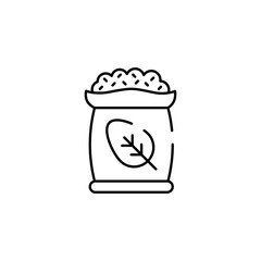 Compost icon design with white background stock illustration