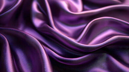 Obraz premium Purple Waves with Soft Light Reflections