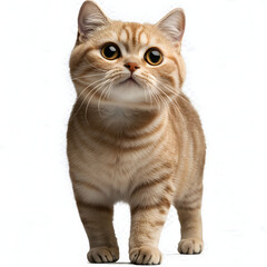 Obraz premium Scottish fold cat isolated on white background