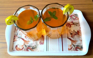 Refreshing Glucose Water with Lemon and Mint – Hydrating Summer Drink