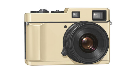 Isolated Classic Camera for Photography in 3D Render