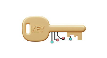 Isolated Electronic Key with Circuitry