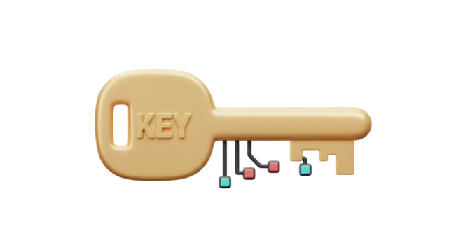 Isolated Electronic Key with Circuitry