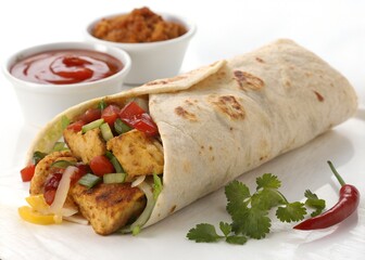 Chicken Frankie. Indian Street Food.