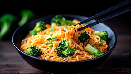 Asian Noodles with Vegetables.