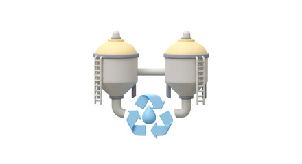 Isolated Clean energy factory