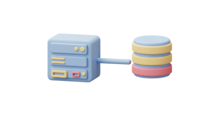 Isolated Database Server with Connected Data Storage