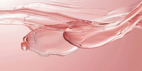 Rose Gold Liquid Abstract Art