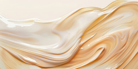 Obraz premium Creamy Skin Care Texture: Luxurious Moisturizer