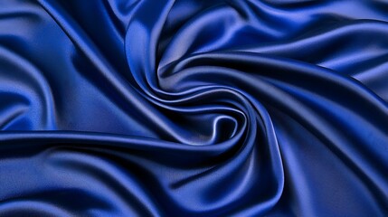 Obraz premium Blue Silk Draped Fabric Texture.