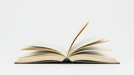 An open book displaying its pages elegantly.