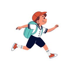 student running excited